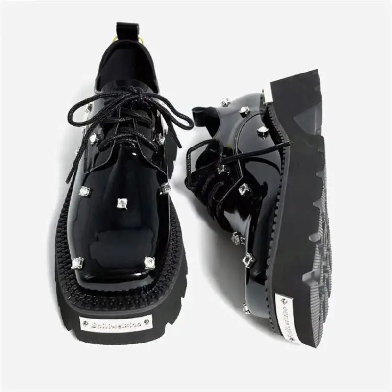 Women'S Shoes Casual Sneakers - Mocassini da donna Piattaforma di cristallo