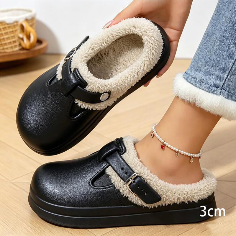 Women'S Shoes Water Resistant - Pantofole Casual da Donna con Fibbia