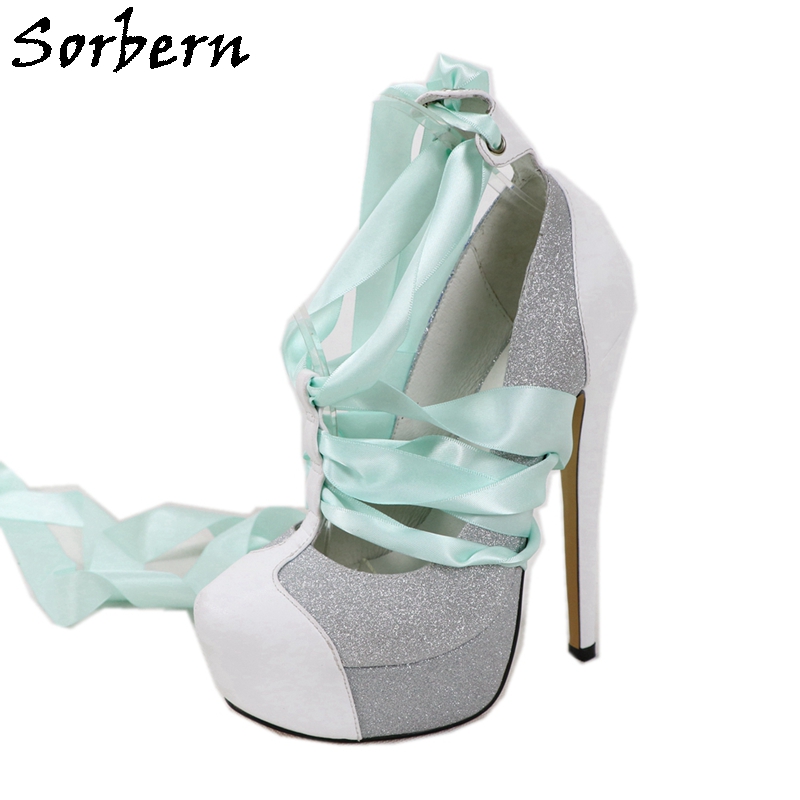 Ribbon Tie Heel - Sorbern Décolleté da donna in vera