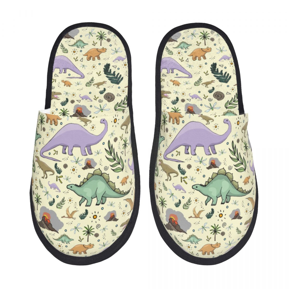 Women Shoes Kinds - Pantofole da Casa Personalizzate con Dinosauri