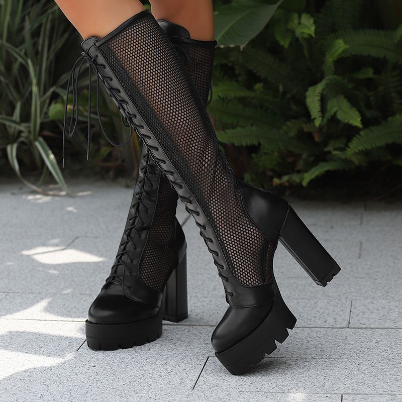 High Knee Heel Boots - ORCHA LISA Stivali alti al ginocchio