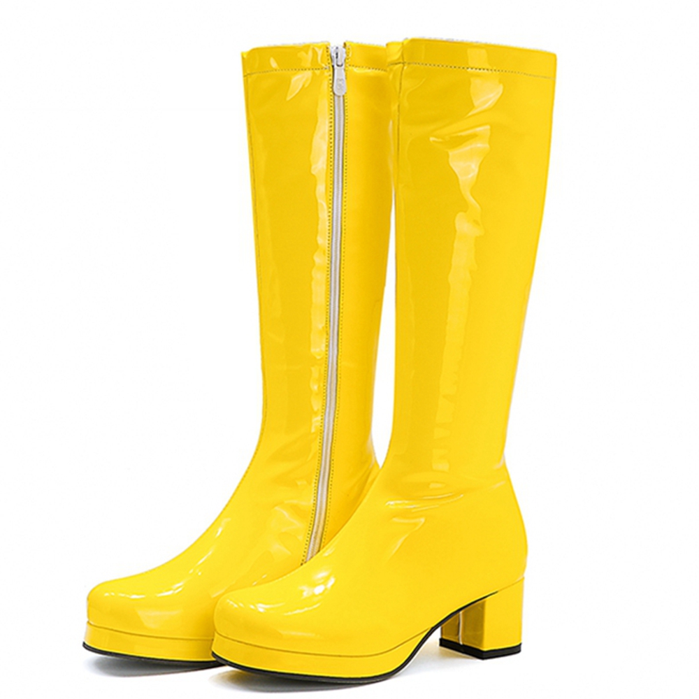 High Knee Heel Boots - REAVE CAT Autunno Dolce stivali al