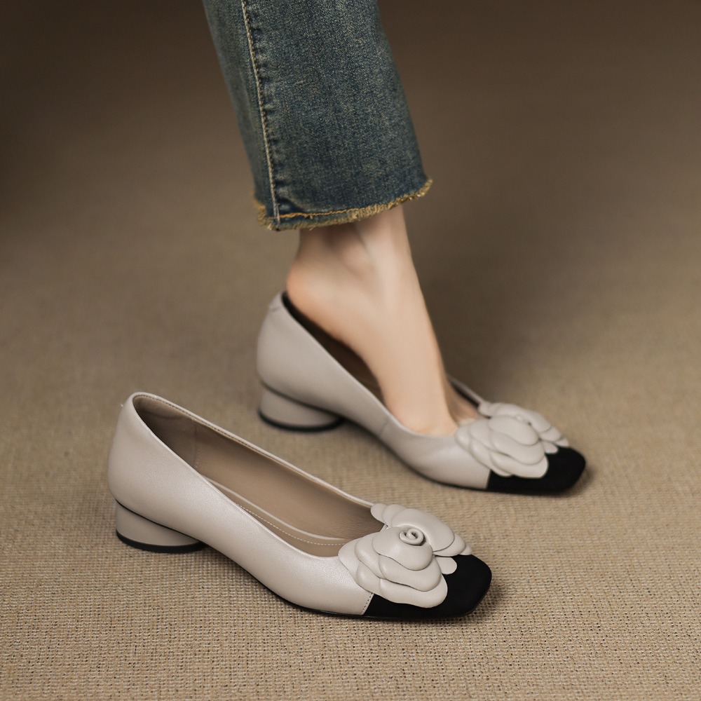 Scarpe singole con fiori alla  - Slingback Pumps Women recensione e prezzo