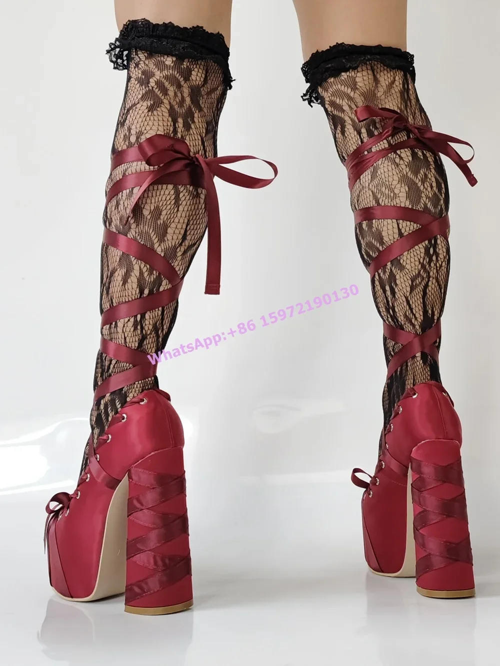 Décolleté con plateau in nastr - Ribbon Tie Heel recensione e prezzo