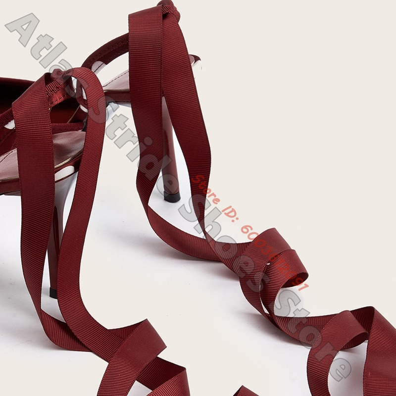 Sandali sexy retrò con tacco a - Ribbon Tie Heel recensione e prezzo