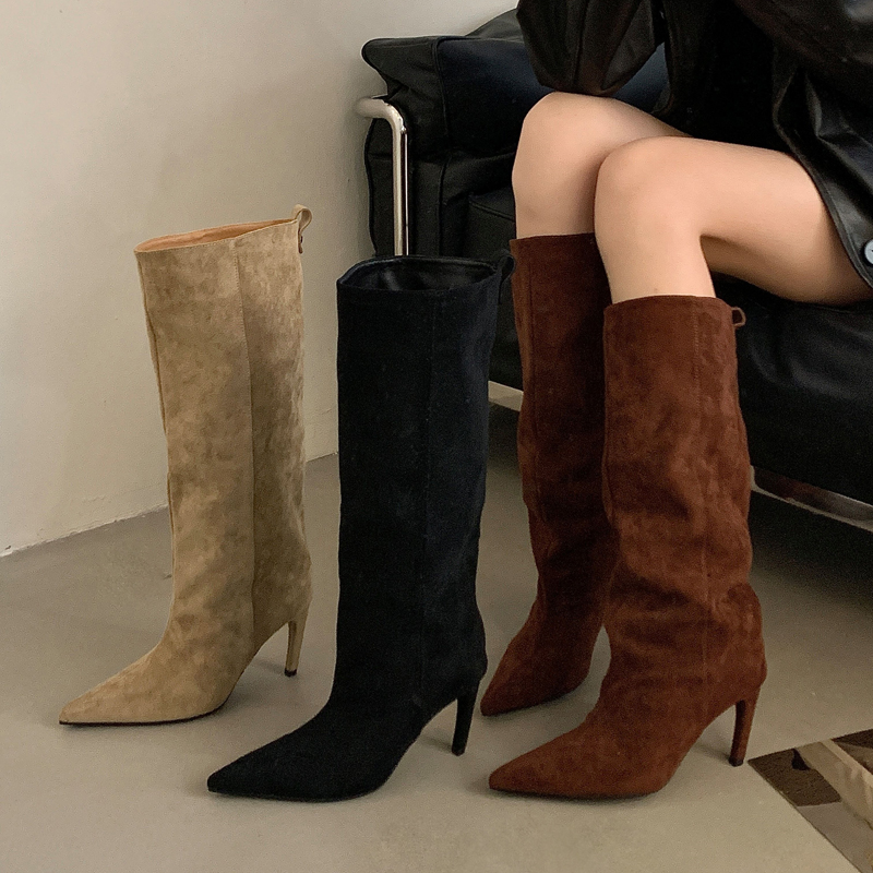 Street Punk Inverno Vintage Pu - High Knee Heel Boots recensione e prezzo