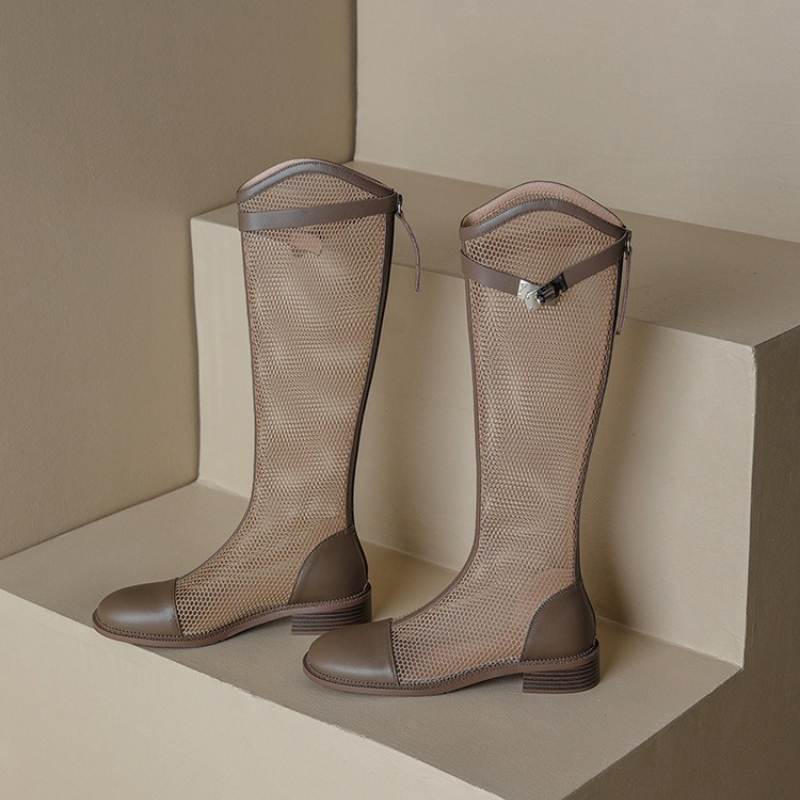 Stivali alti da donna in rete  - High Knee Heel Boots recensione e prezzo