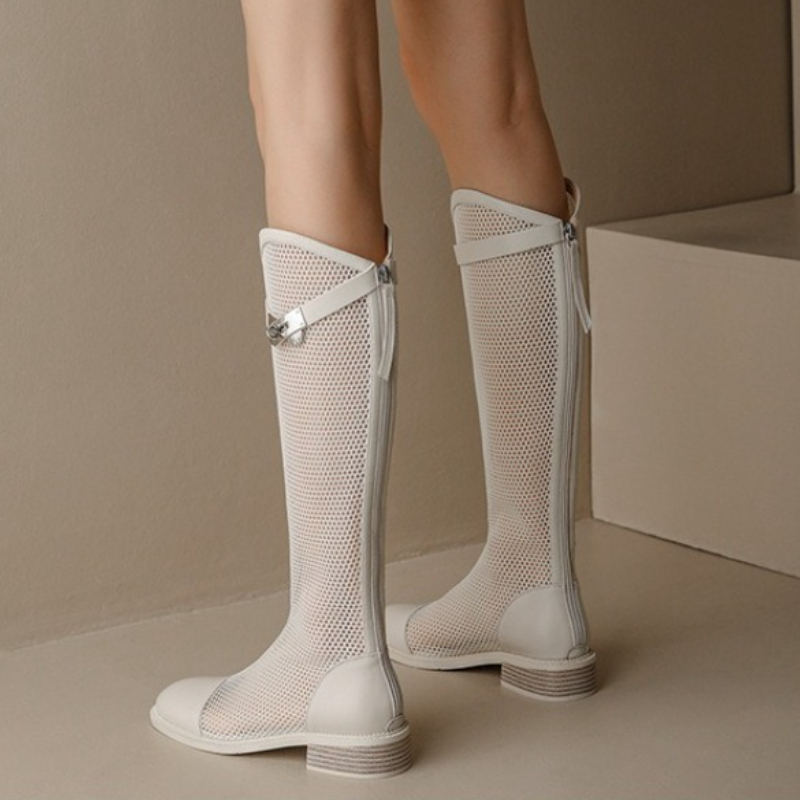 Stivali alti da donna in rete  - High Knee Heel Boots recensione e prezzo