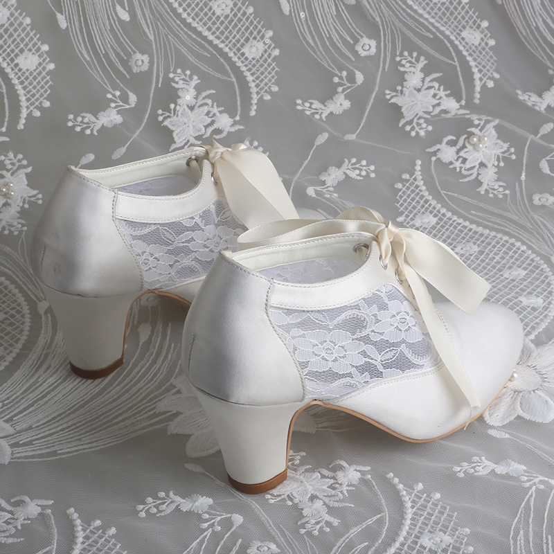 Scarpe da sposa con tacco larg - Ribbon Tie Heel recensione e prezzo