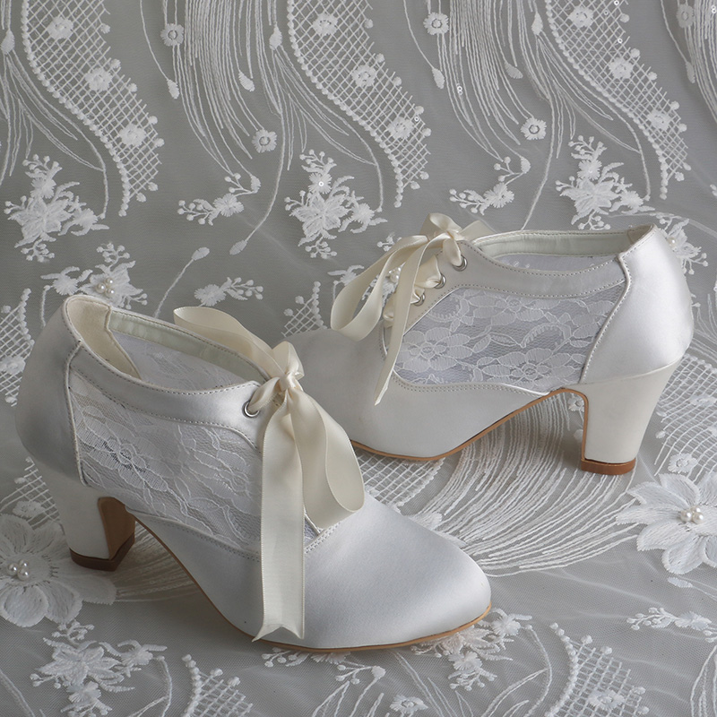 Scarpe da sposa con tacco larg - Ribbon Tie Heel recensione e prezzo