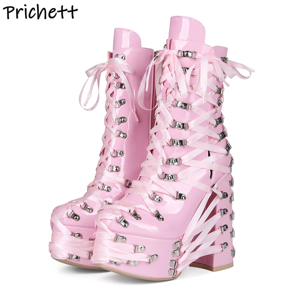 Stivaletti incrociati neri ros - Ribbon Tie Heel recensione e prezzo