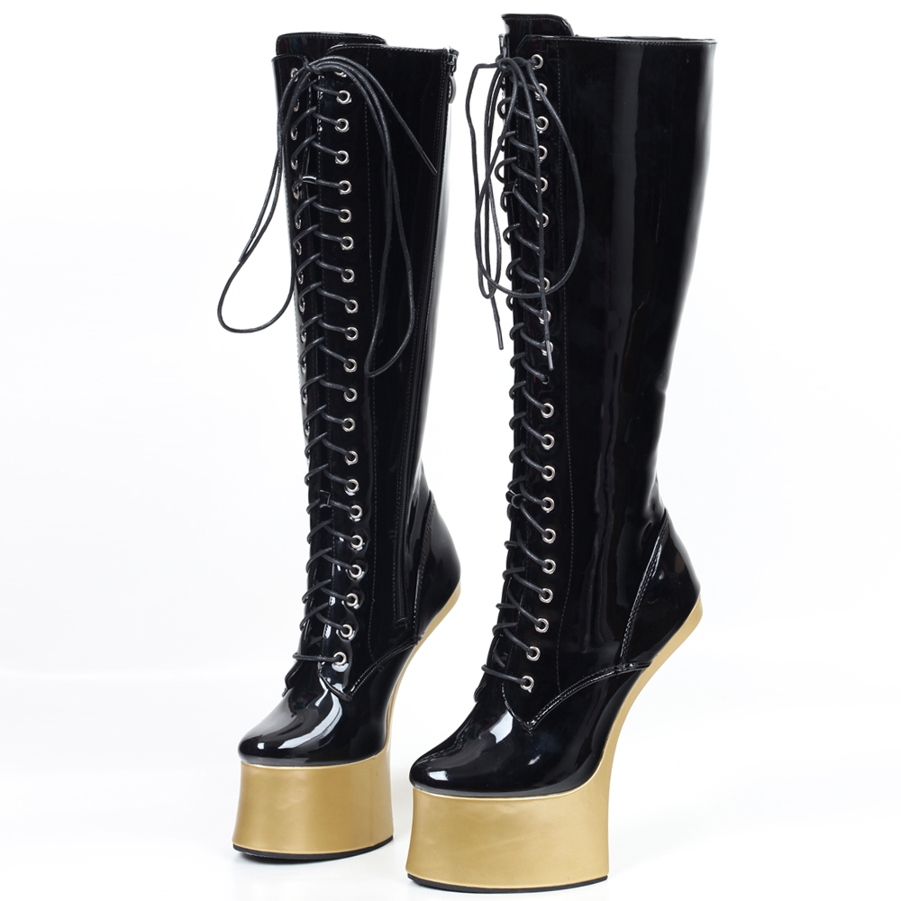 JIALUOWEI New Ponyplay Style 7 - High Knee Heel Boots recensione e prezzo
