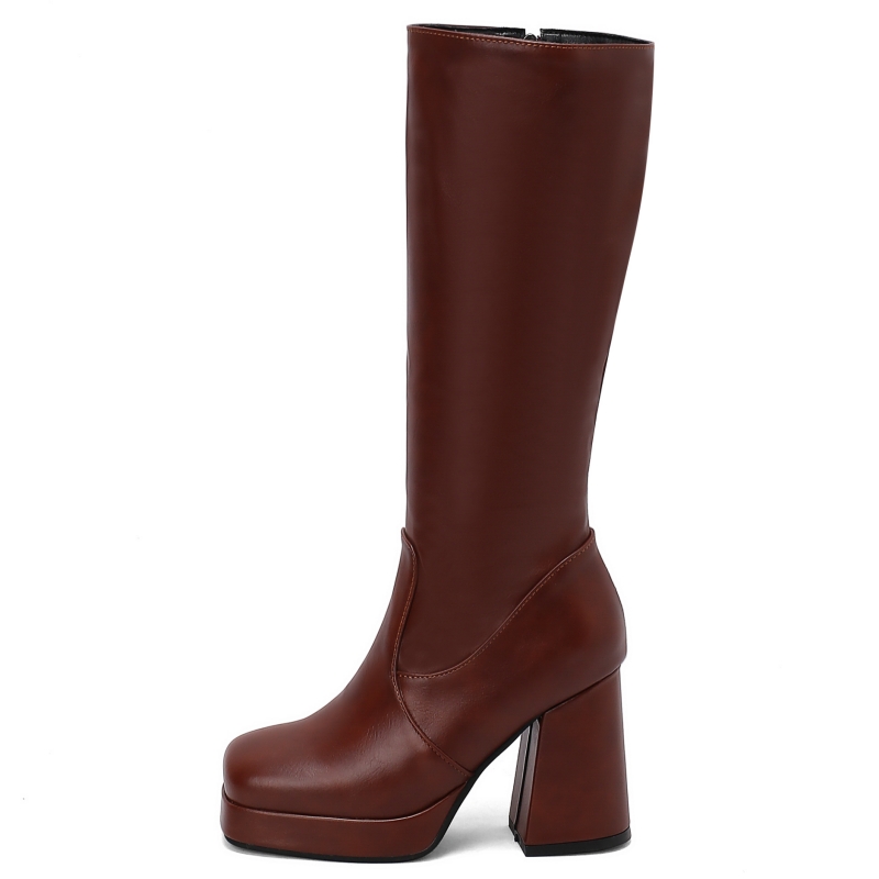 Stivali alti al ginocchio bian - Zip Up Boots Short recensione e prezzo