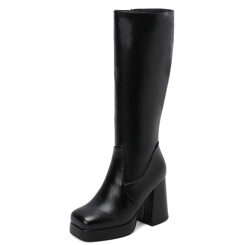 Stivali alti al ginocchio bian - Zip Up Boots Short recensione e prezzo