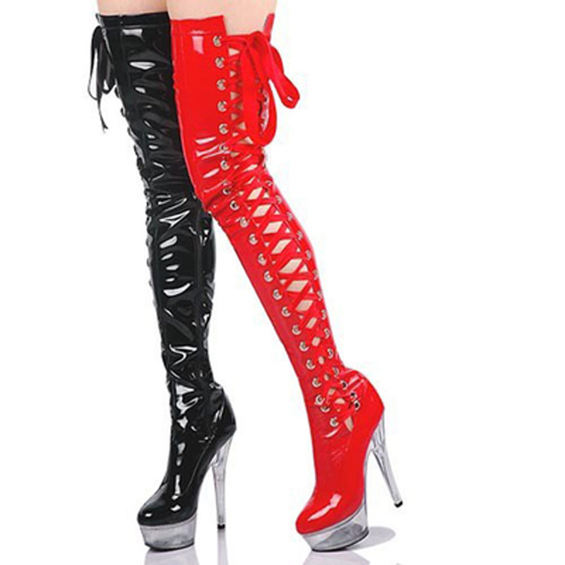 Piattaforma trasparente in ver - Ribbon Tie Heel recensione e prezzo