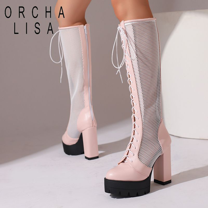ORCHA LISA Stivali alti al gin - High Knee Heel Boots recensione e prezzo